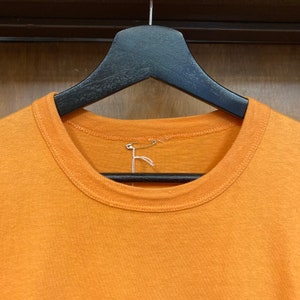 Vintage 1970s Hot Rod Drag Race Orange Cotton Back Print T-Shirt, 70s Tee Shirt, Vintage Clothing image 5