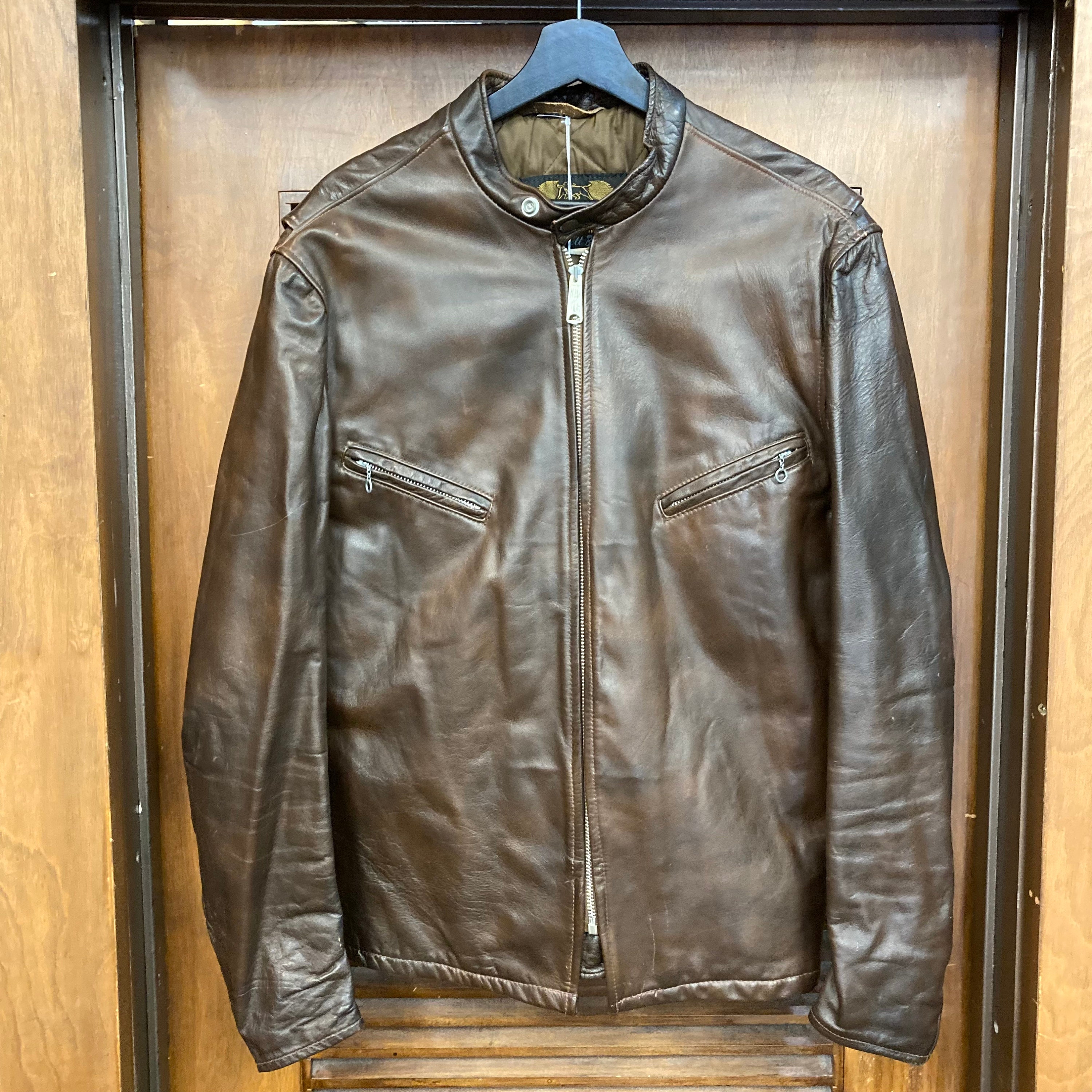 ヴィンテージ 1960 年代 サイズ L Schott Perfecto ダーク ヴィンテージ 1960 年代 サイズ L Schott Perfecto ダーク