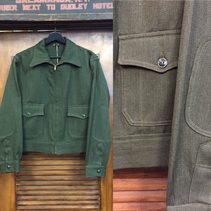 50s前半 Days vintage whipcord jacket Vintage 1950's Whipcord Workwear Jacket, 50's Era Vintage