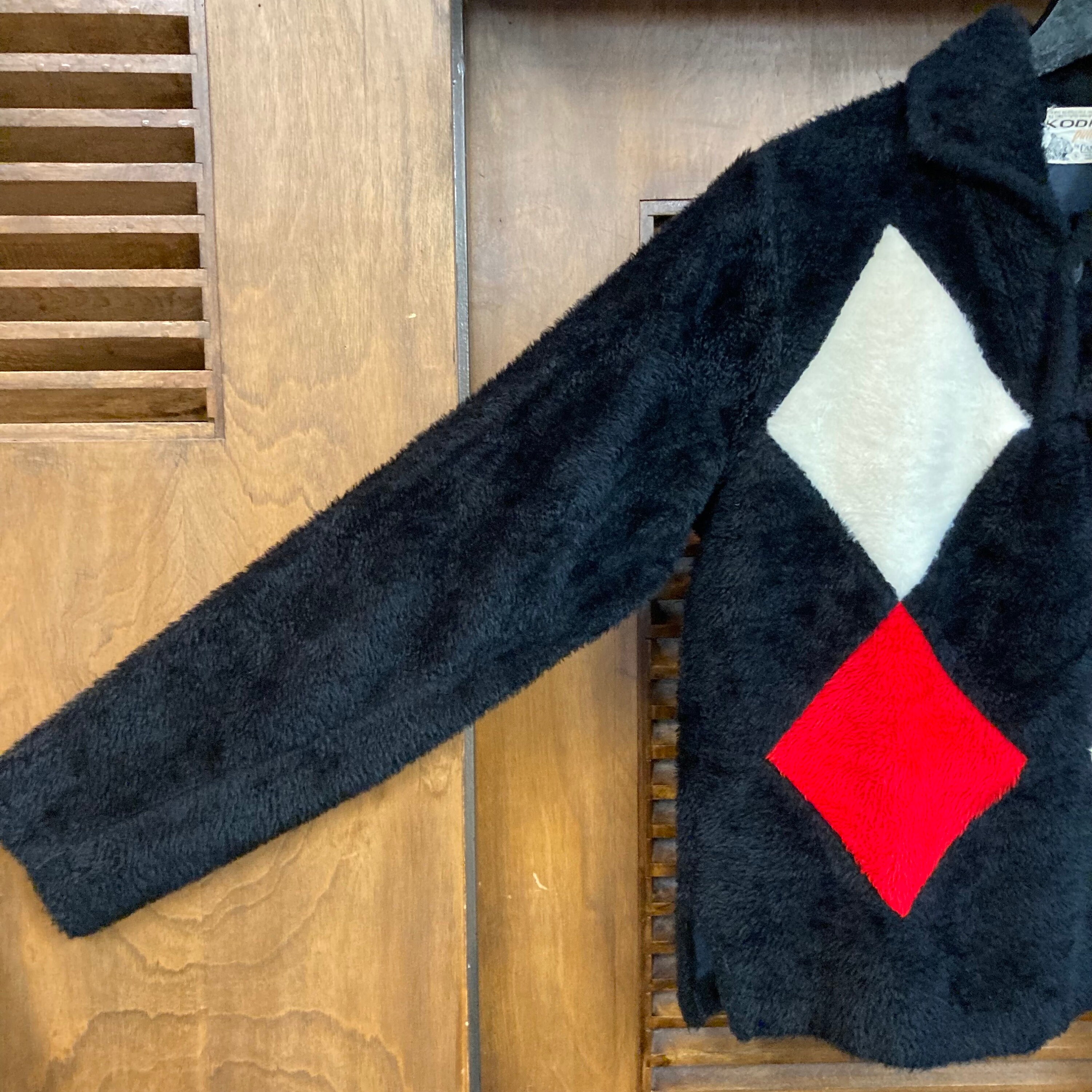 Vintage 1960's “campus Kodiak” Fake Fur Mod Diamond Pullover Vintage 1960's “campus Kodiak” Fake Fur Mod Diamond Pullover