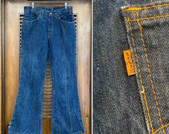 80's Levi's 646 Jeans, Bell Bottom, Orange Tab, Denim (W34 80's Levi's 646 Jeans, Bell Bottom, Orange Tab, Denim (W34