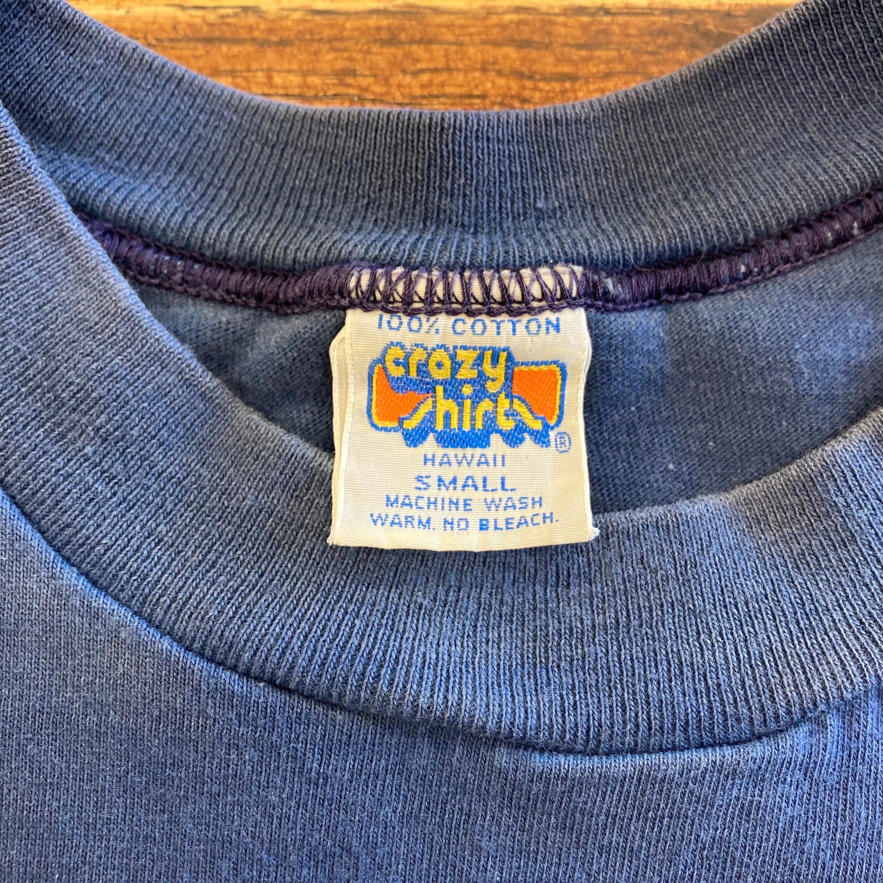 Vintage 1970's Rare “crazy Shirts” Hawaii Surfer Two-sided Vintage 1970's Rare “crazy Shirts” Hawaii Surfer Two-sided