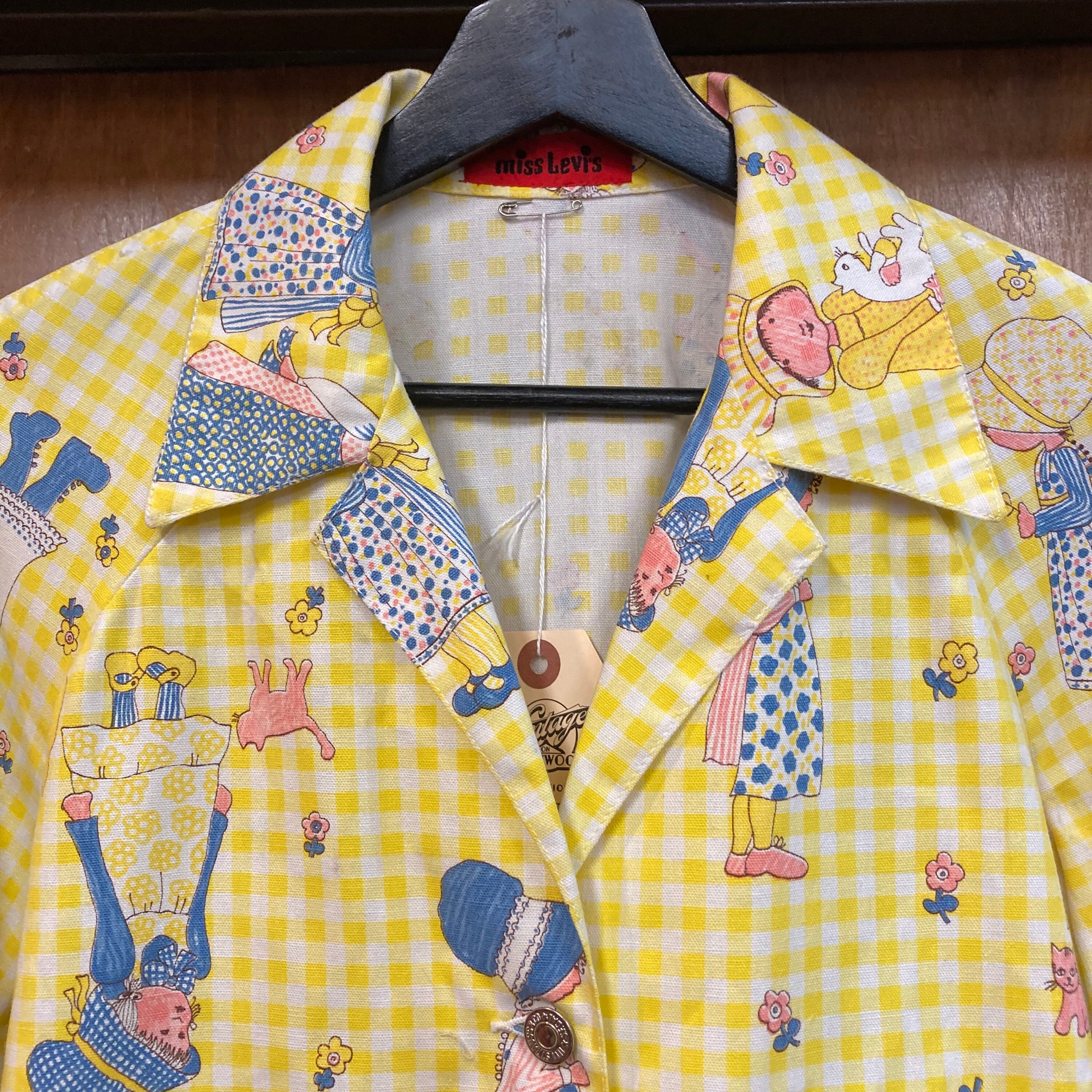 Vintage 1960's “miss Levi's” Cartoon Print Big E Jacket