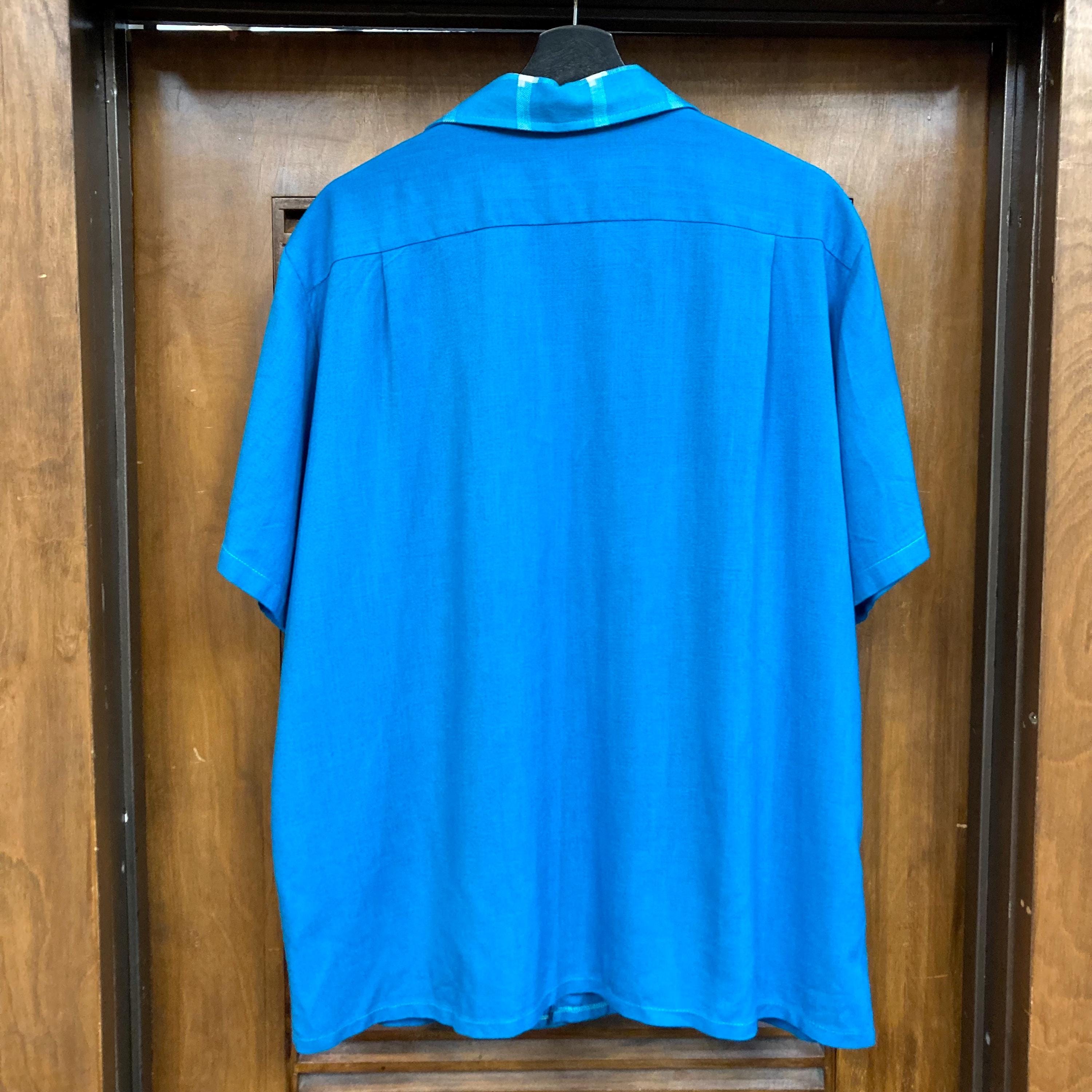 Vintage 1950's Size XL “sir Guy” Loop Collar Rayon Rockabilly
