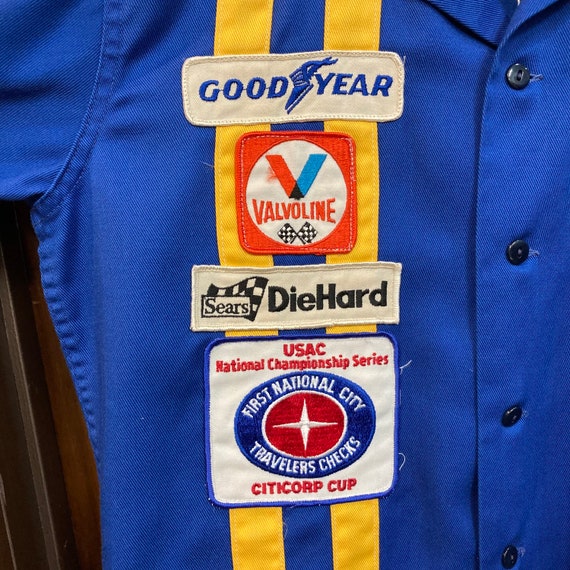 Vintage 1970s Original INDY 500 Sew-On Patch Set - 3 Patches, Race Checkered Flag