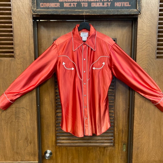 Vintage 1960's -deadstock- “H Bar C” Red Western Cowboy