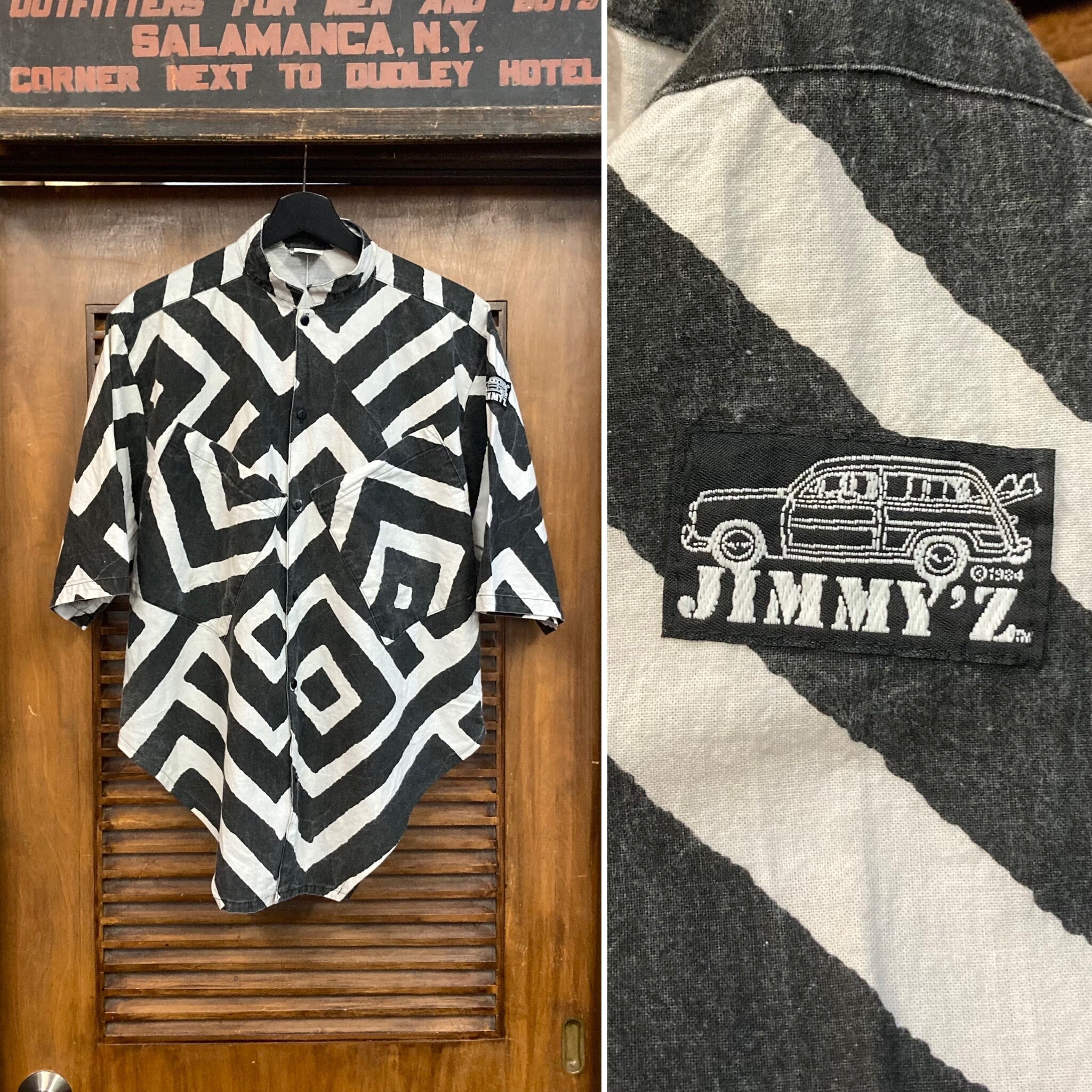 Vintage 1980's Black X White “jimmy'z” New Wave Skateboard Vintage 1980's Black X White “jimmy'z” New Wave Skateboard