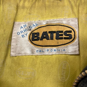 Vintage 1960s Bates Label Two-Tone Detail Leather Jacket, 60s Cafe Racer, 60s Jacket, 60s Motorcycle Jacket, Vintage Clothing image 8