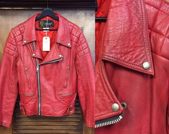 belstaff red leather jacket