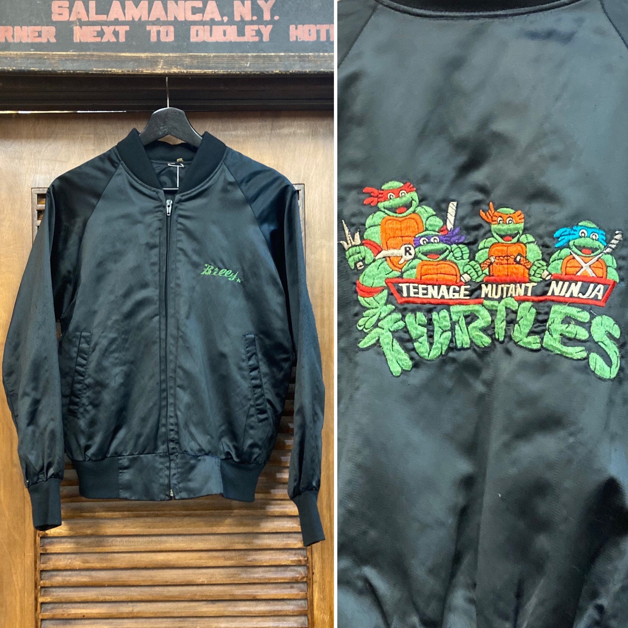 Vintage 1980's Teenage Mutant Ninja Turtles Bomber Jacket Vintage 1980's Teenage Mutant Ninja Turtles Bomber Jacket
