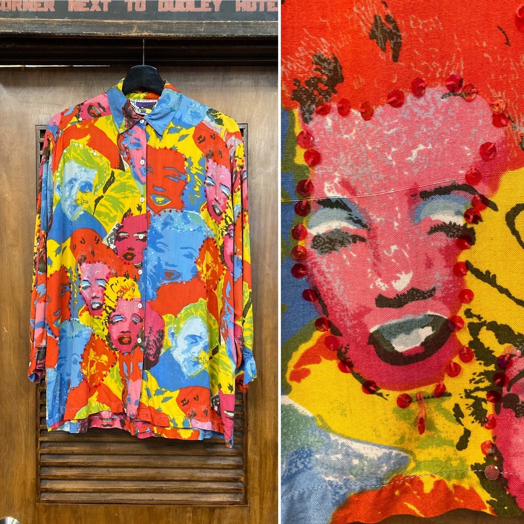 Vintage 1980s Marilyn Monroe and James Dean Warhol Style - Etsy