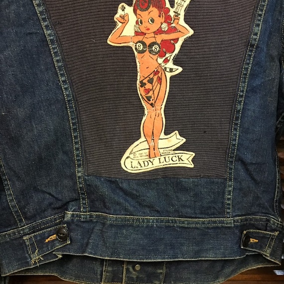 Vintage 1950’s Lee Riders Lady Luck Denim Jacket,… - image 8