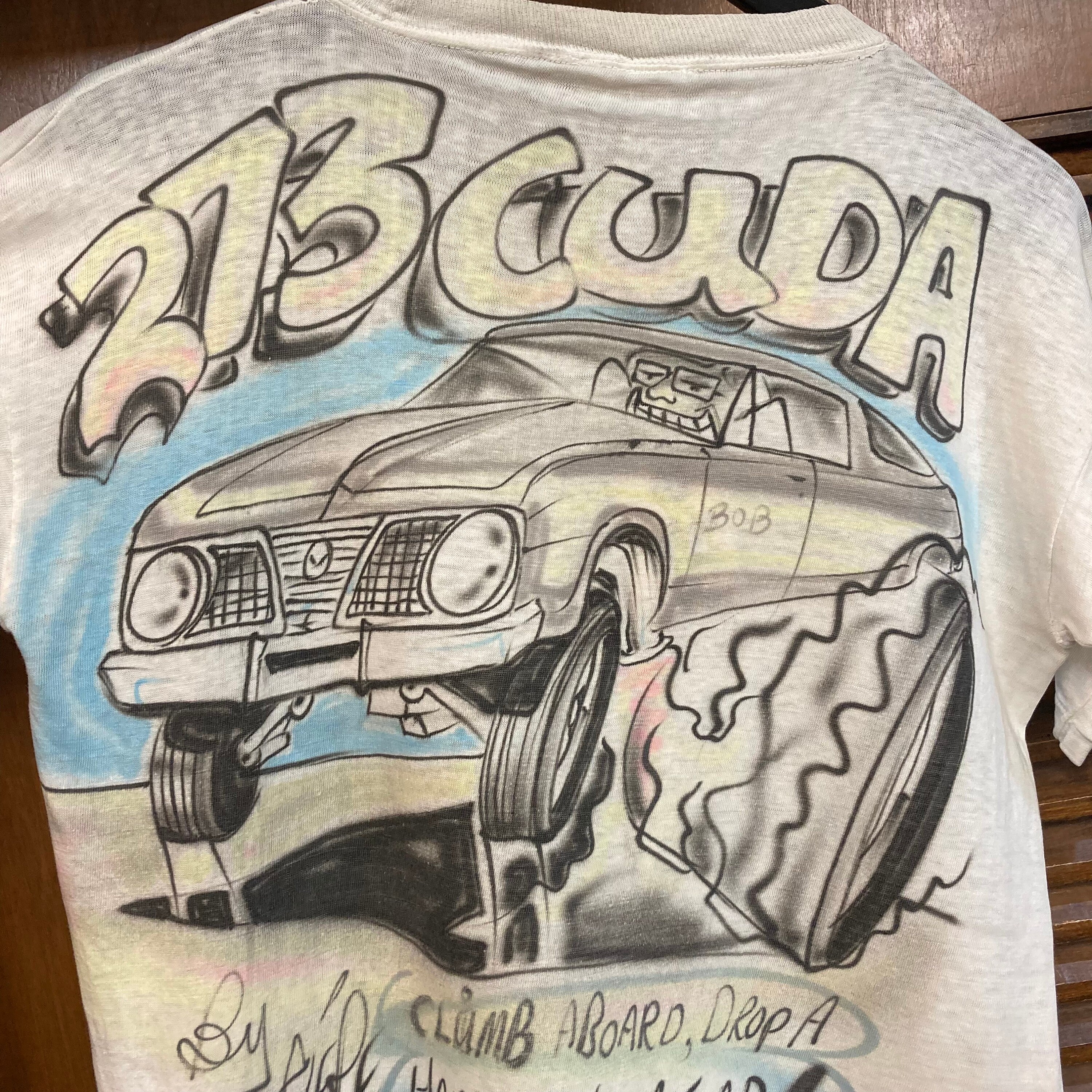 Vintage 1970's Dated 1974 Hot Rod Car Club Monster Artwork