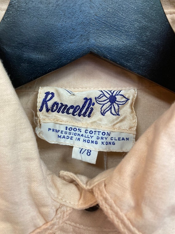 Vintage 1960’s Roncelli Ombré Rate Details Cotton… - image 4