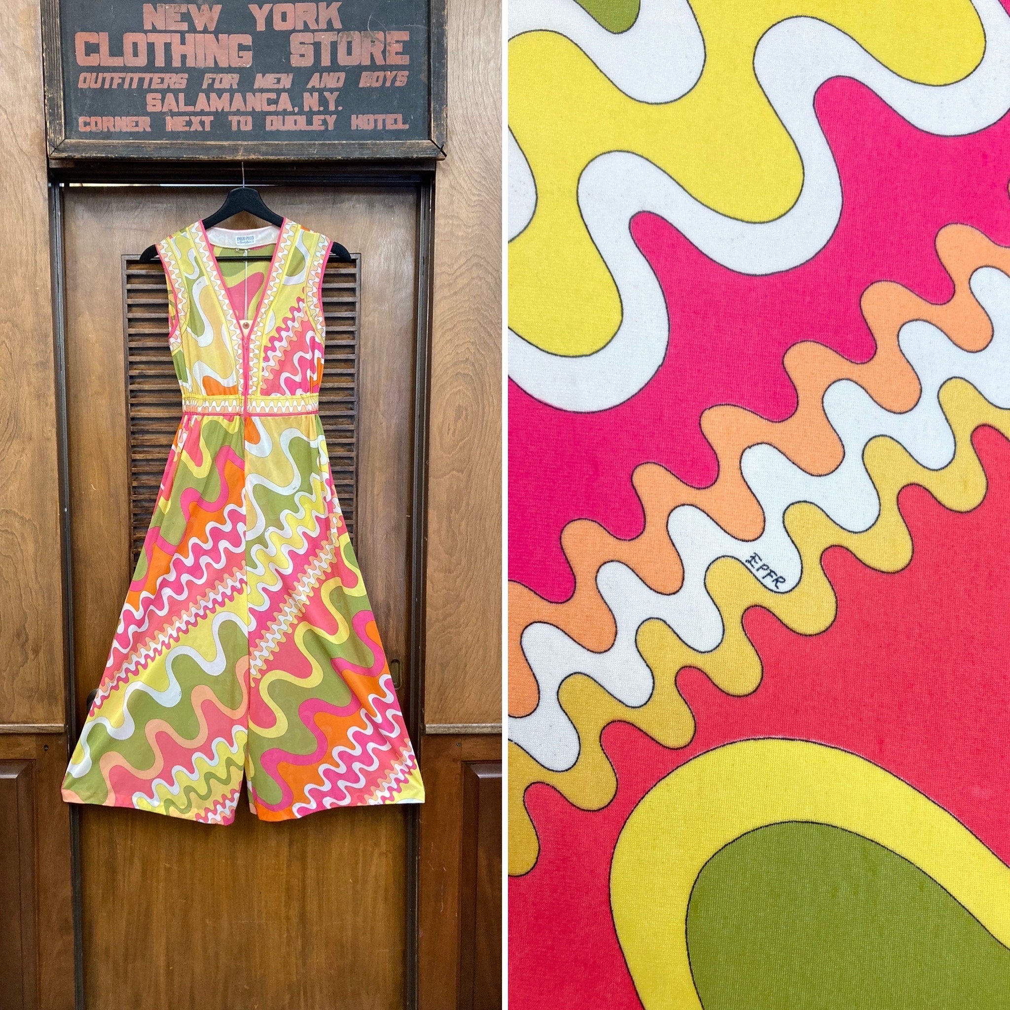 Vintage 1960's Emilio Pucci Form Fit Rogers Psychedelic | Vintage