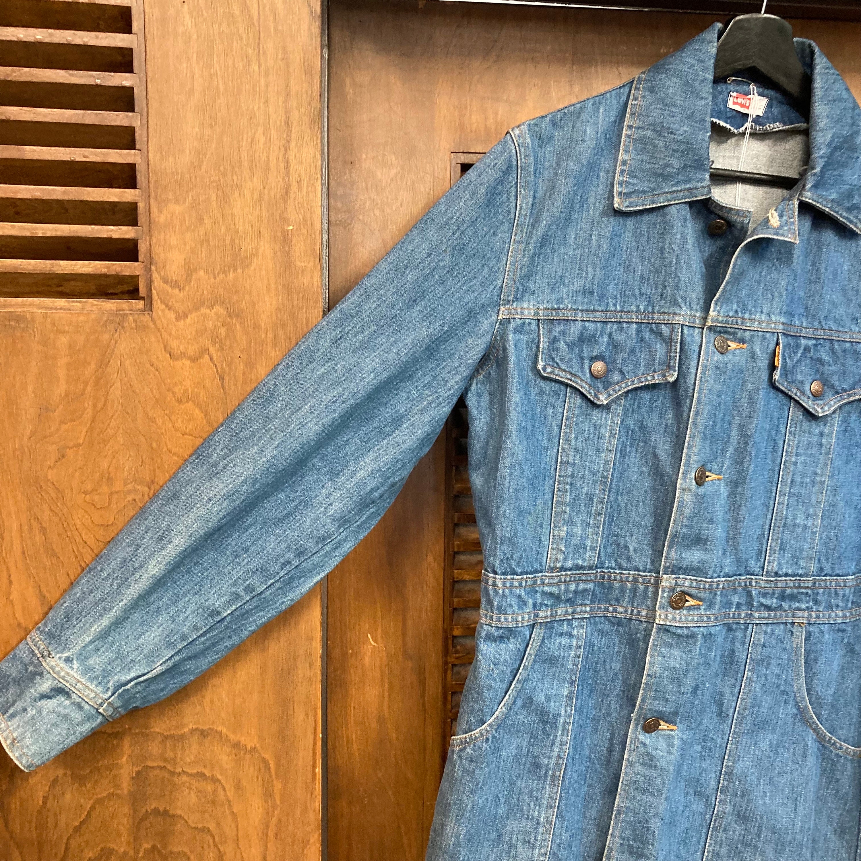 Vintage 1970's Levi's Orange Tag Denim Bush Style Hippie Vintage 1970's Levi's Orange Tag Denim Bush Style Hippie