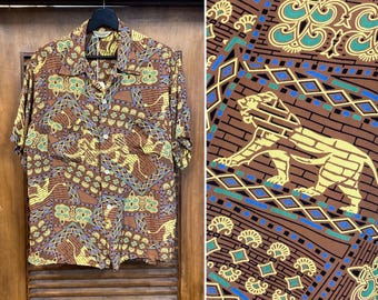 Vintage 1980's “vision Street Wear” AOP Skull Print Cotton Surf
