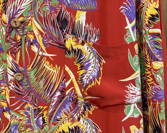 40s 50s KAMEHAMEHA アロハシャツ ビンテージ 1940～50s KAMEHAMEHA(カメハメハ) コットンアロハシャツ SIZE:M