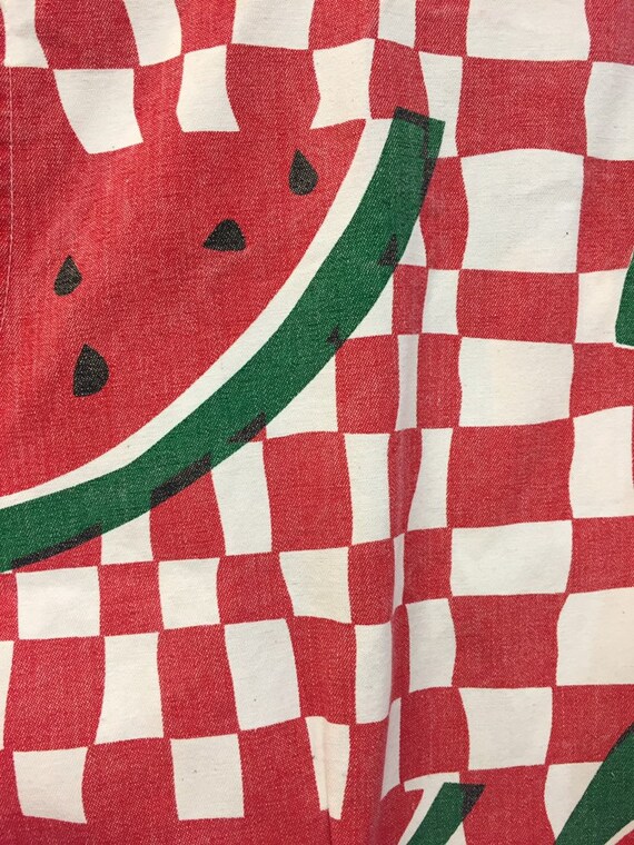 Vintage 1980's Michigan Rag Label Watermelon & Ch… - image 8