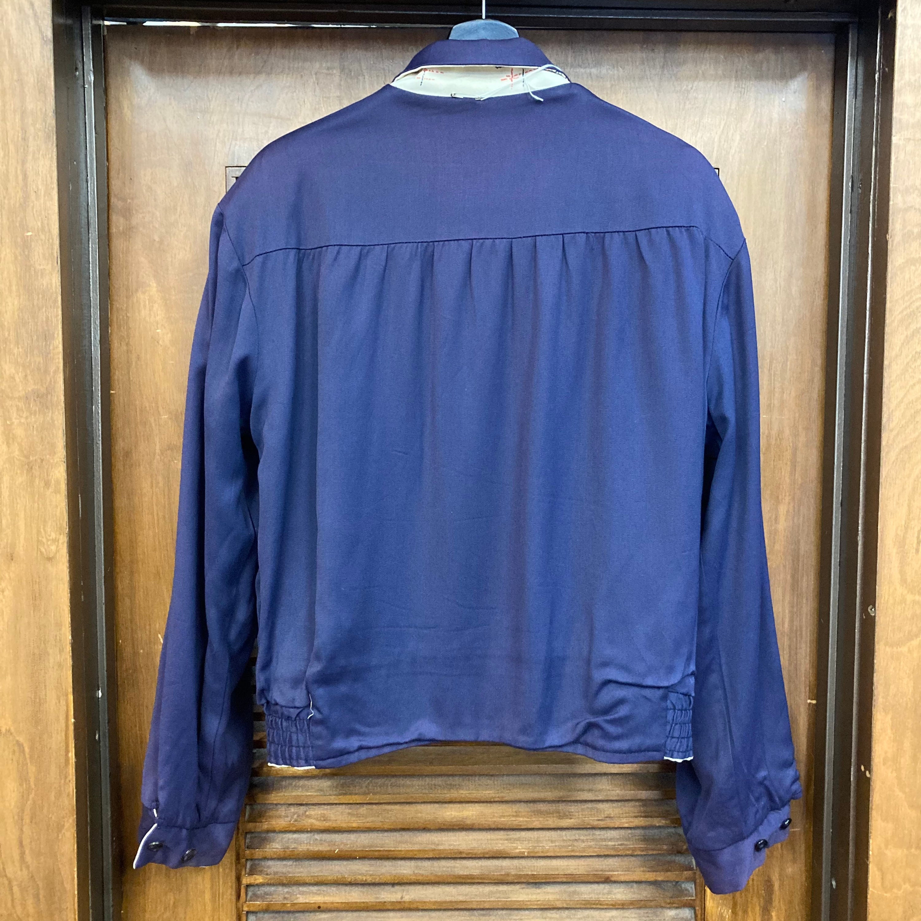Vintage 1950's Size L Atomic Fleck Flap Pocket Gabardine Vintage 1950's Size L Atomic Fleck Flap Pocket Gabardine