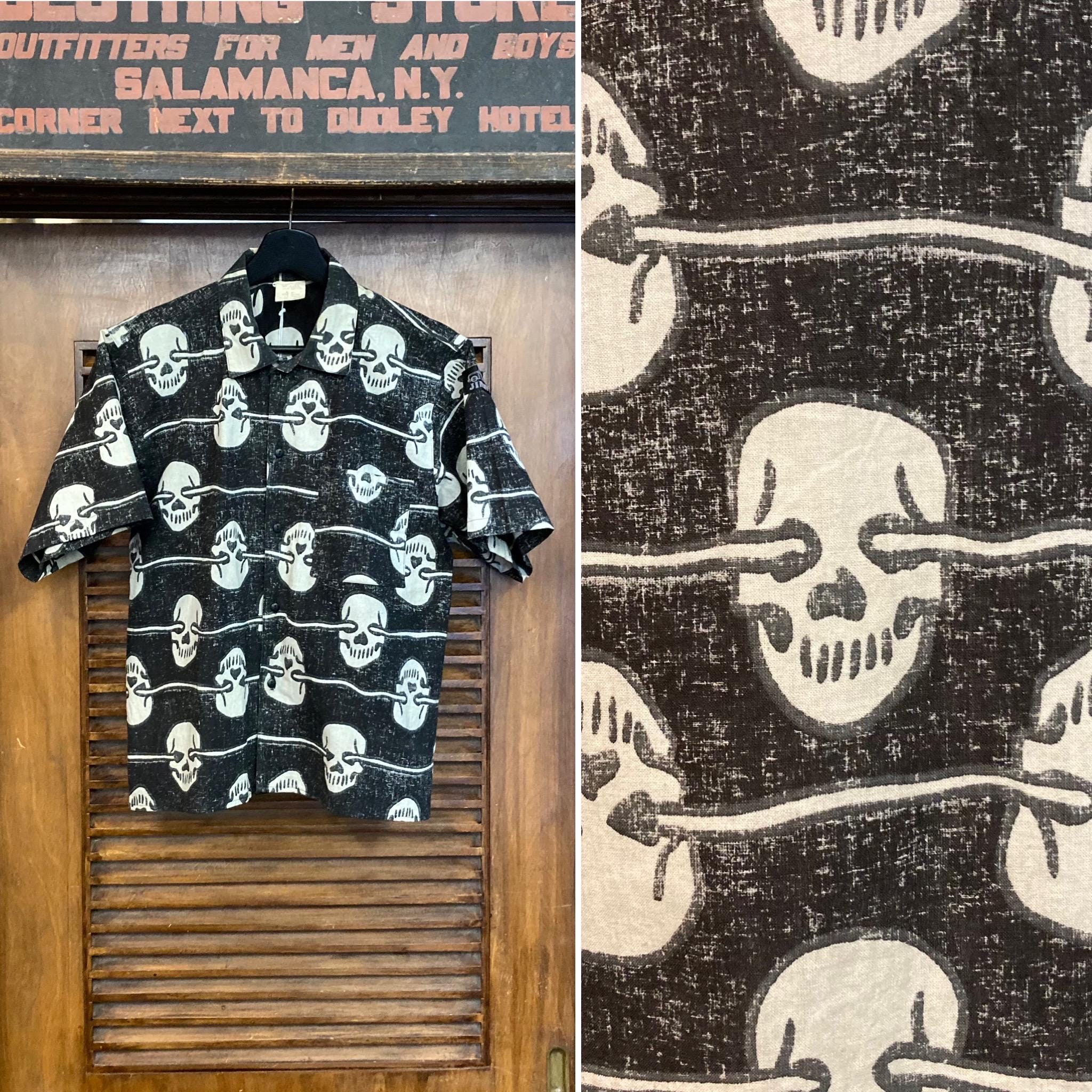 Vintage 1980's Jimmy'z Skull Punk Goth New Wave Skate AOP Vintage 1980's Jimmy'z Skull Punk Goth New Wave Skate AOP