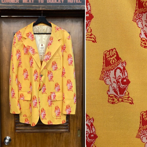 Vintage 70er Clown Shriner Mod Disco Jacke Sport Mantel Blazer, 70er Pop Art Print, Vintage Kleidung - Etsy.de Vintage 70er Clown Shriner Mod Disco Jacke Sport Mantel Blazer, 70er Pop Art Print, Vintage Kleidung - Etsy.de