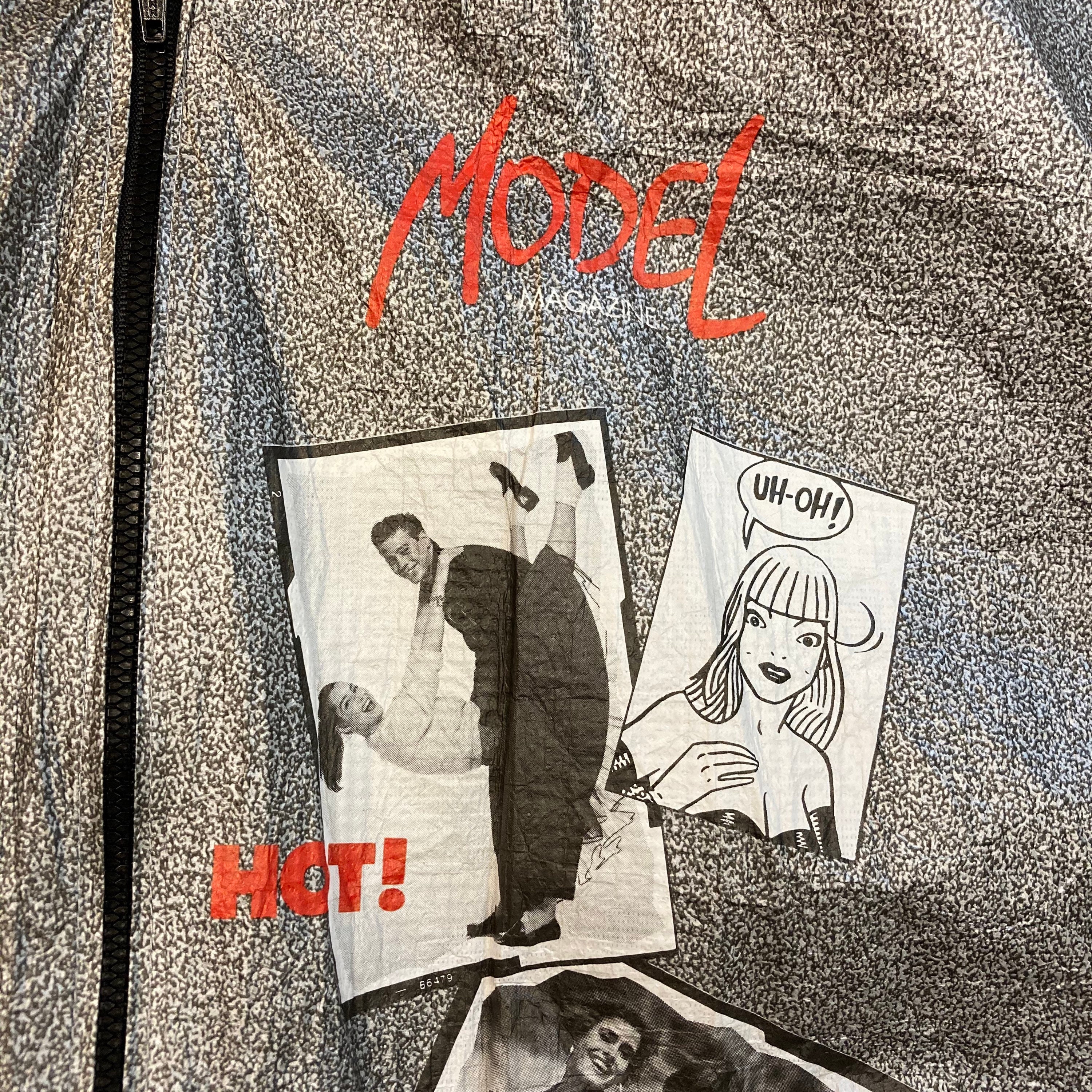 Vintage 1980's New Wave Model Photos Tyvek “paper” Bomber