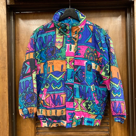 Vintage 1990’s Graffiti Hip Hop Ski Jacket, 90’s … - image 3