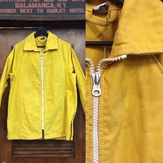 Vintage 1960’s Canvas Zipper Jacket, Workwear, Bea