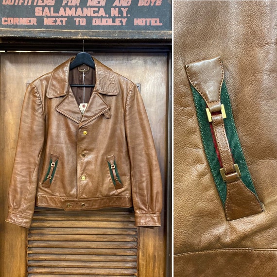 Vintage 1980’s “Gucci” Label Designer Brand Leathe
