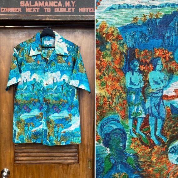 Vintage 60's Duke Kahanamoku ハワイアンシャツJKT Vintage 60's Duke Kahanamoku ハワイアンシャツJKT