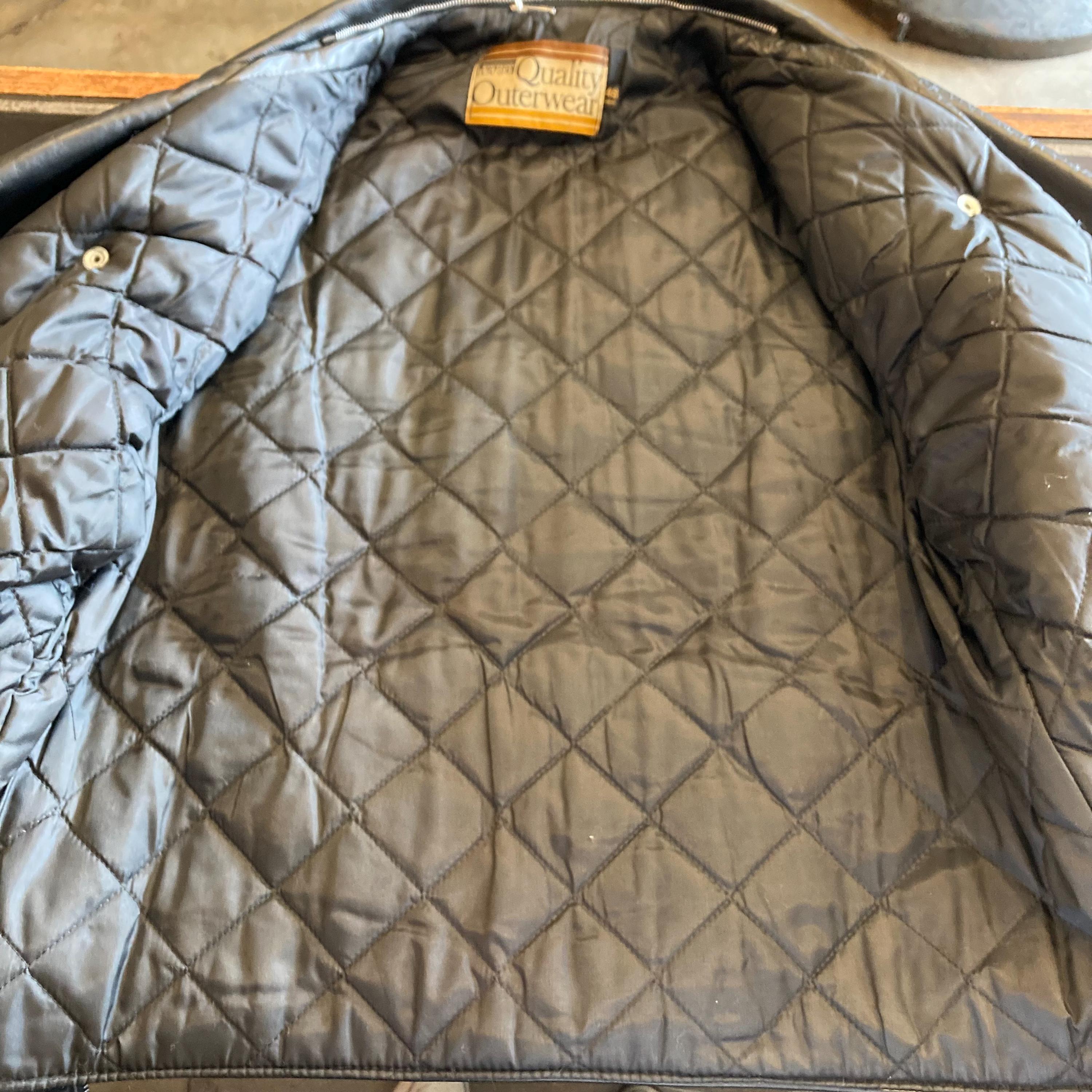 Vintage 1960's Size XL “montgomery Ward” Motorcycle MC Leather