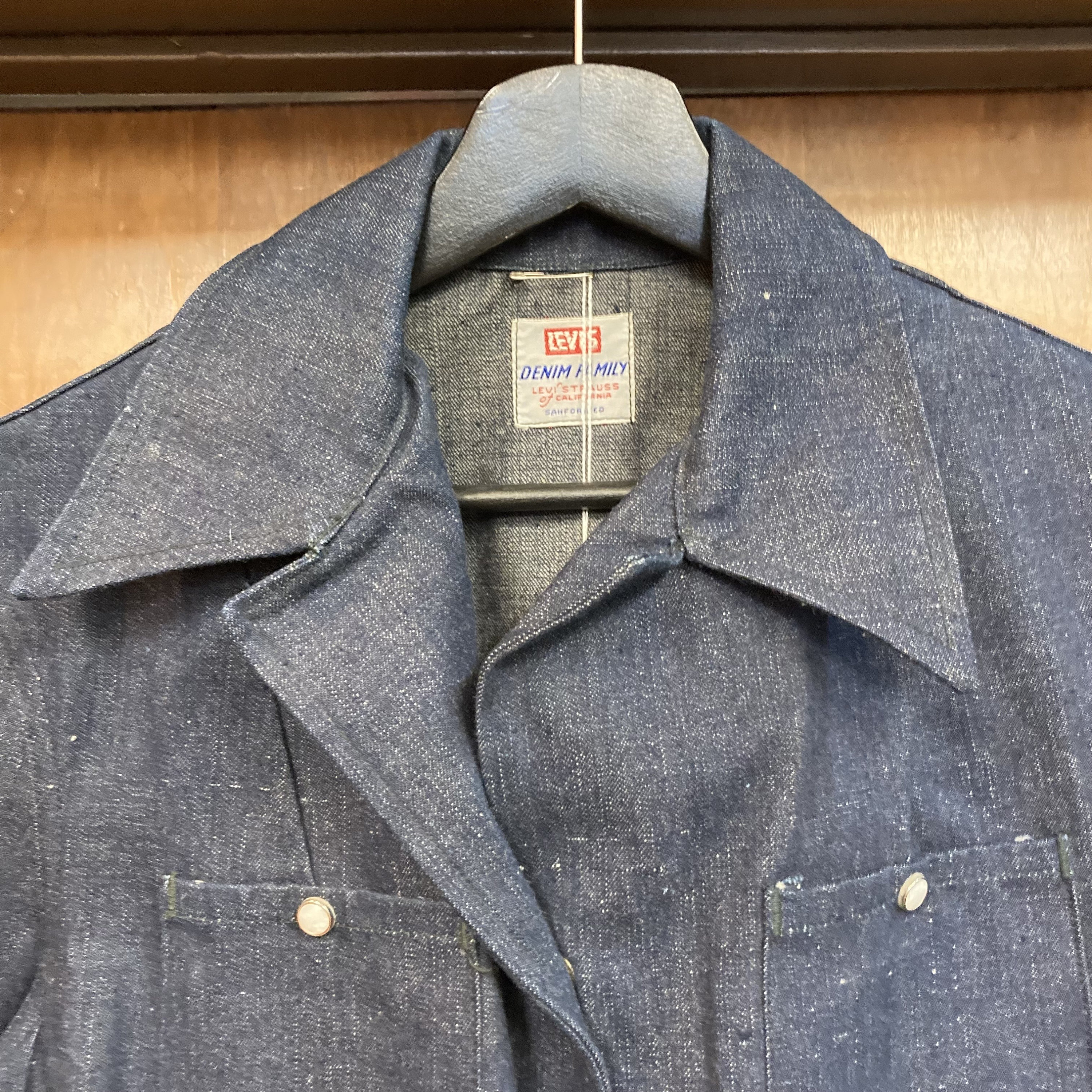 Vintage 1950's -deadstock- Levi's Denim Family Cropped Pearl