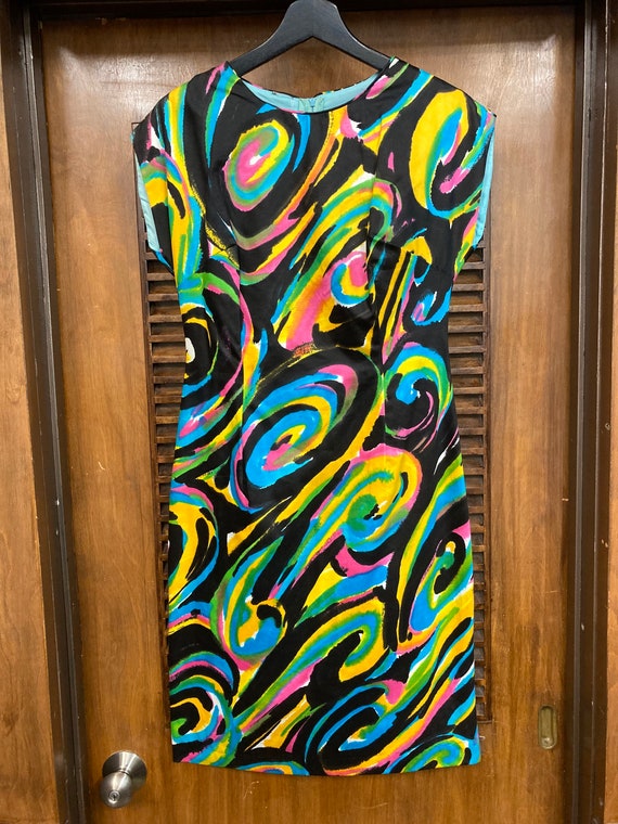 Vintage 1960’s Mod Op Art Atomic Swirl Tiki Hawai… - image 2