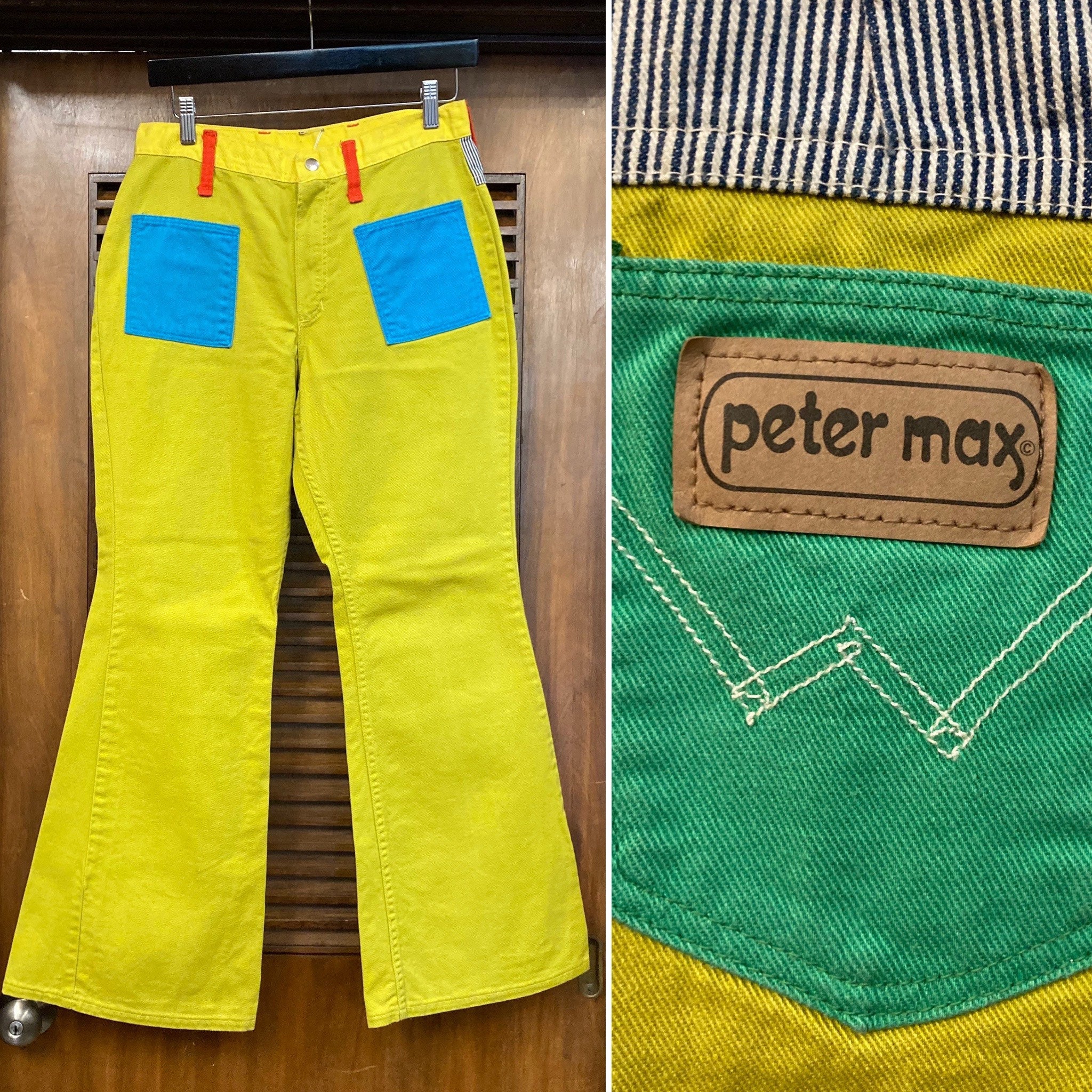 Vintage 1960s Peter Max Wrangler Pop Art Mod Flare Denim - Etsy