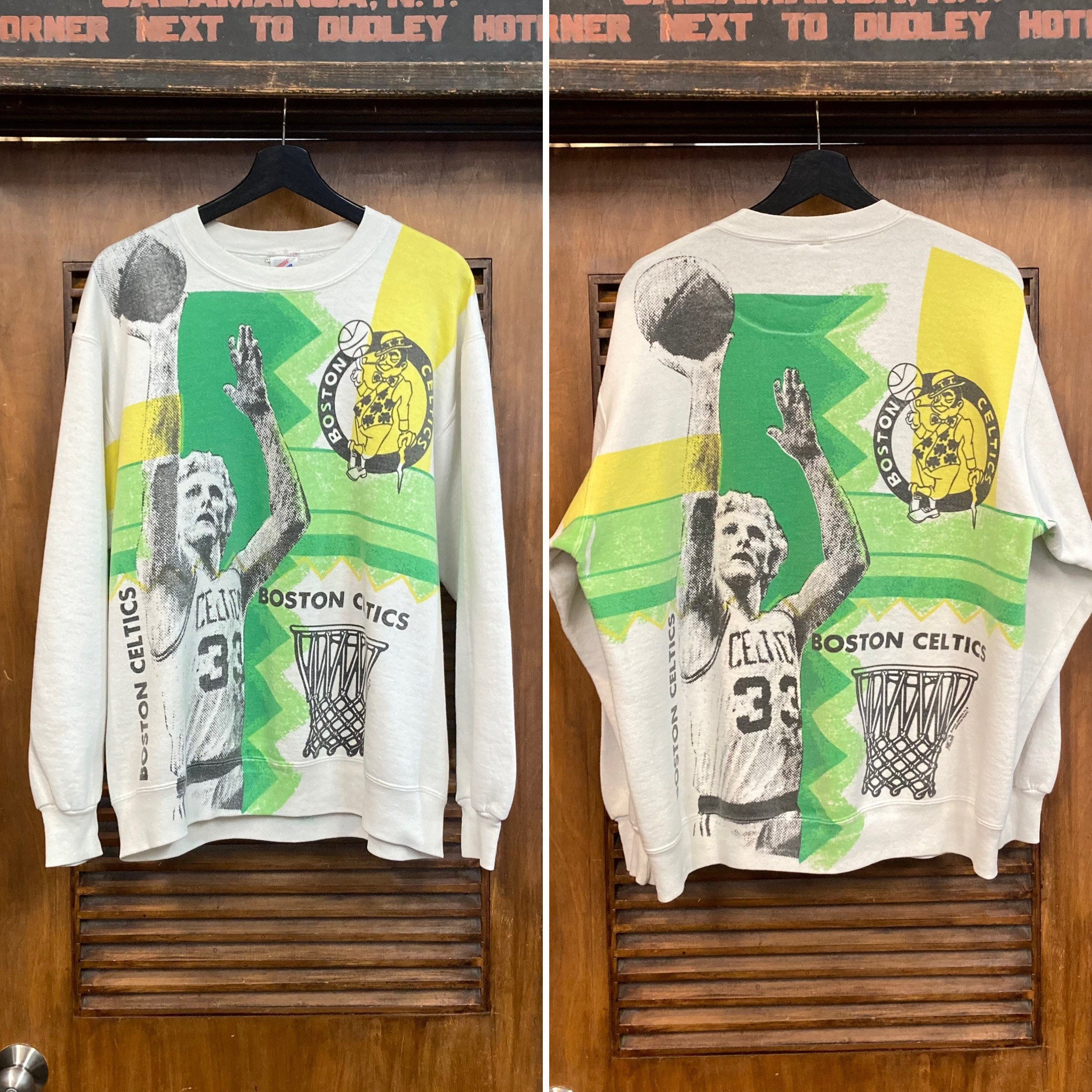 Vintage 80's Larry Bird Boston Celtics NBA Crewneck Size M/L