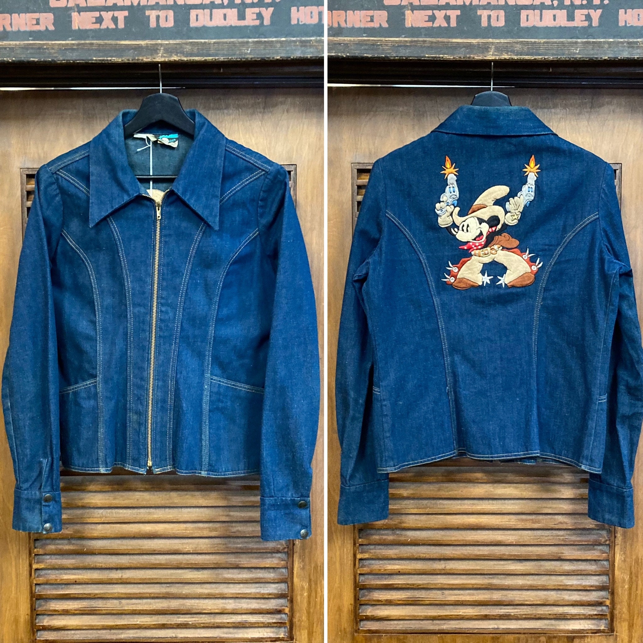 Vintage 1970's “antonio Guiseppe” Mickey Mouse Disney Denim