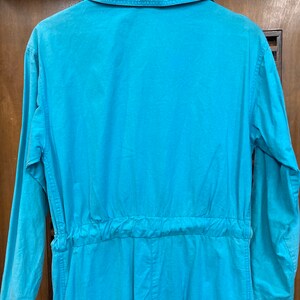 Vintage 1980s st Germain Paris Turquoise New Wave Jumpsuit - Etsy