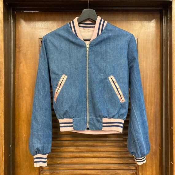 Vintage 1960s Denim and Satin 