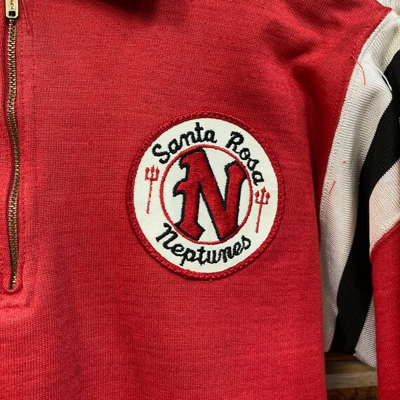 Vintage 1960’s “Neptunes” Swim Team Half-Zip Jers… - image 7