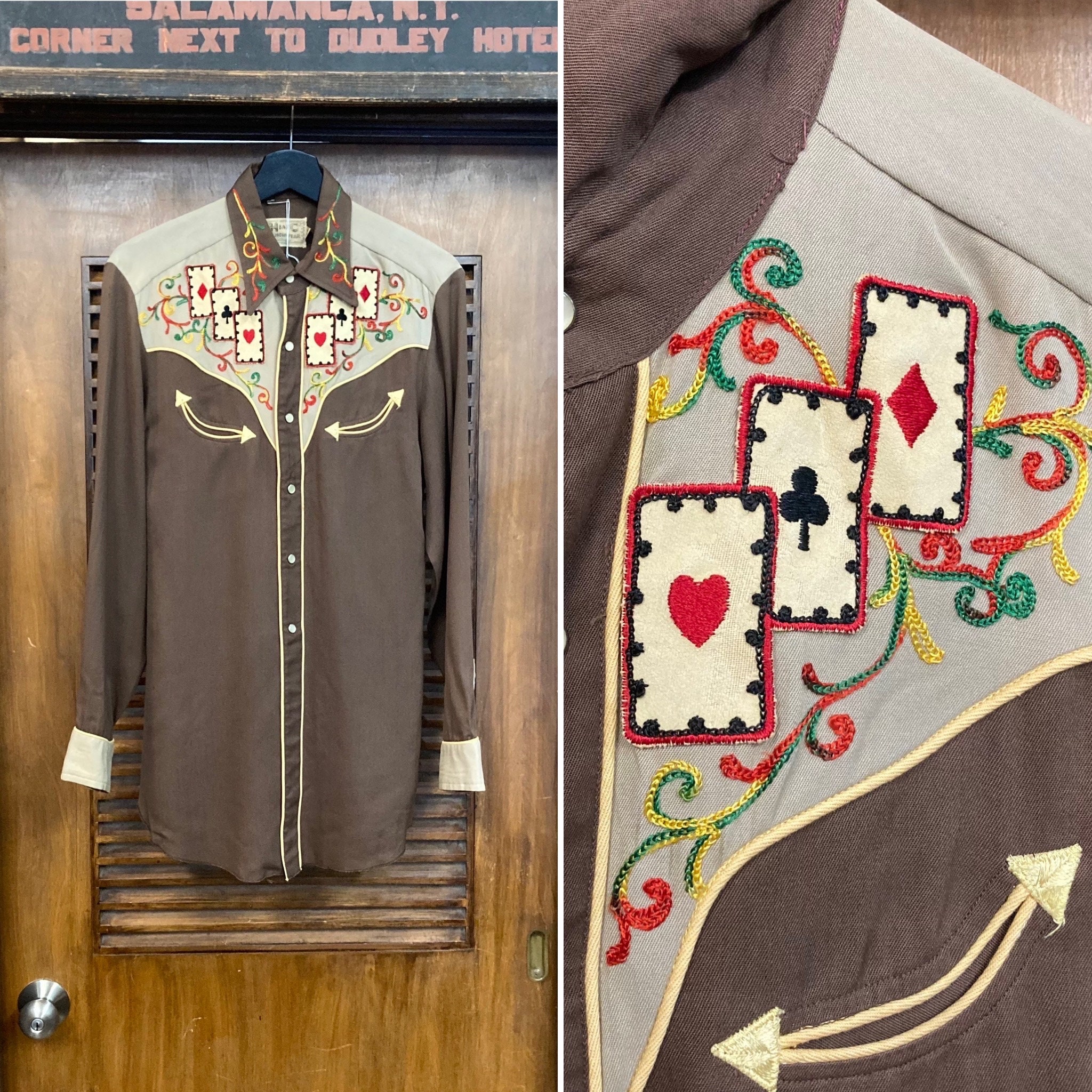 Vintage 1950's “H Bar C” Playing Cards Western Cowboy Rayon Vintage 1950's “H Bar C” Playing Cards Western Cowboy Rayon