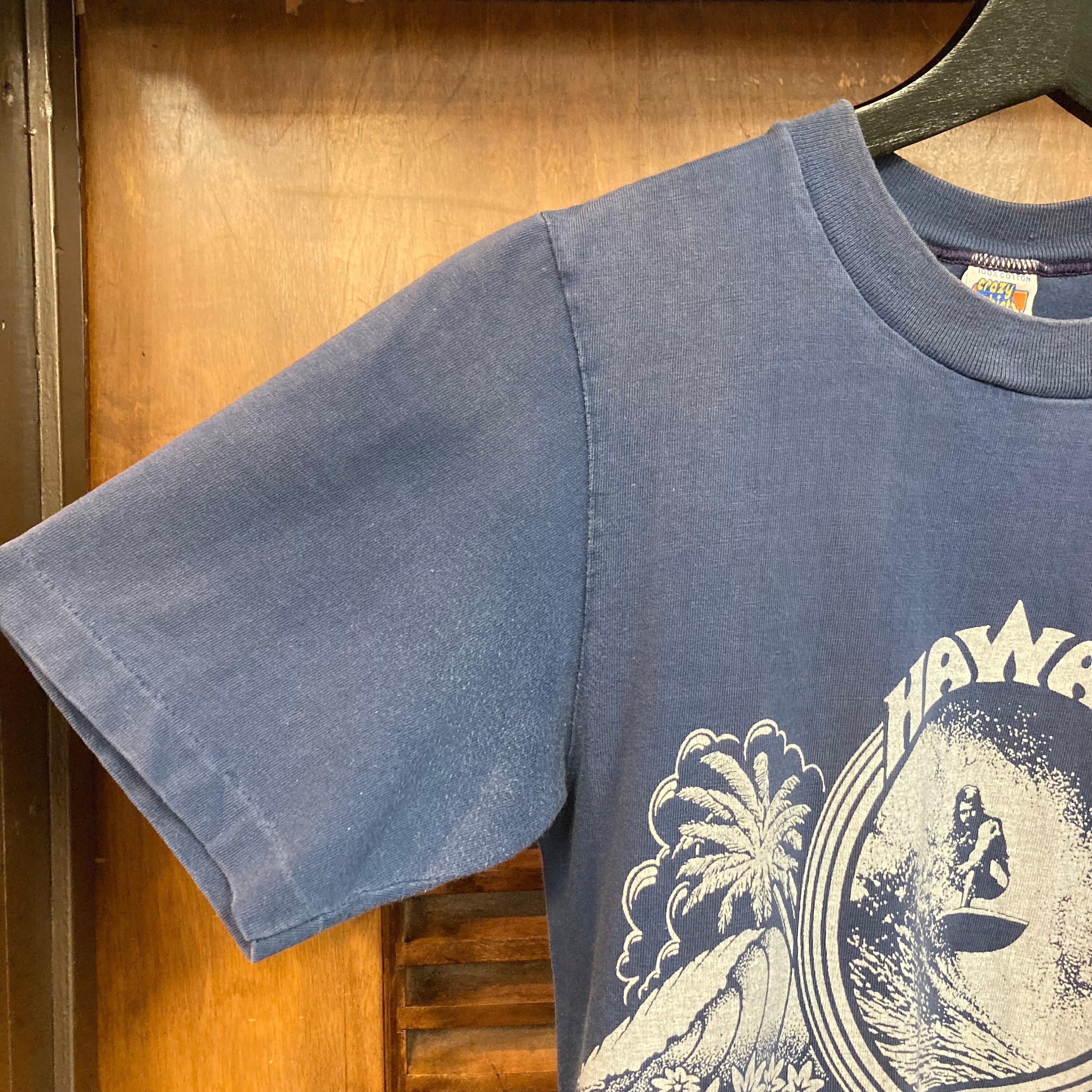 Vintage 1970's Rare “crazy Shirts” Hawaii Surfer Two-sided Vintage 1970's Rare “crazy Shirts” Hawaii Surfer Two-sided