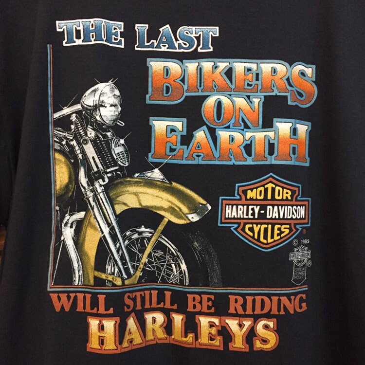 Vintage 1980s Harley Davidson Motorcycle Dealership Tee Dated - Etsy