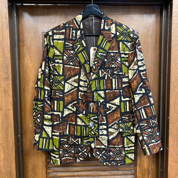 Vintage 1960's Size 38 “sandwich Isles” Mod Tiki Cotton Vintage 1960's Size 38 “sandwich Isles” Mod Tiki Cotton