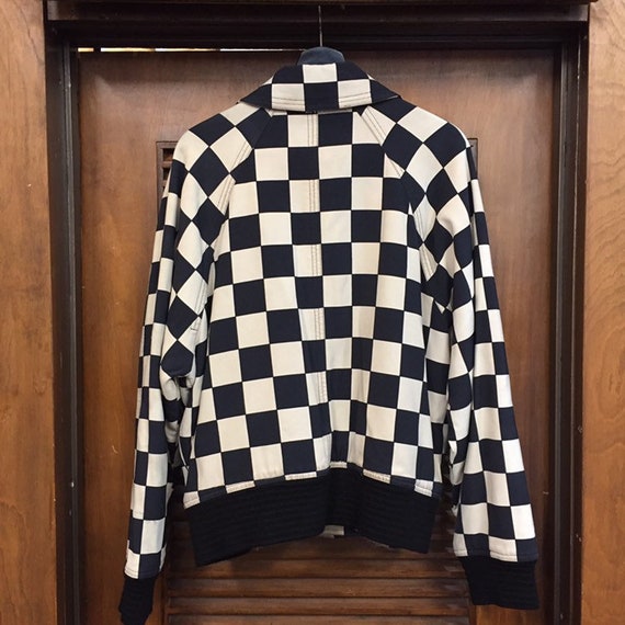 Vintage 1980’s “Versace” Label Checkerboard Jacke… - image 4