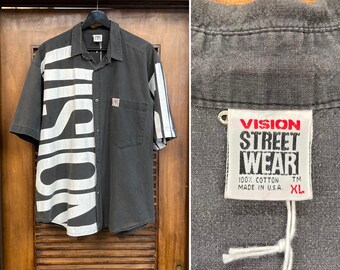 80s VISION STREET WEAR マルチシャツ USA製TM表記 80s VISION STREET WEAR 初期ロゴTシャツ 白 表記 (L) | niche