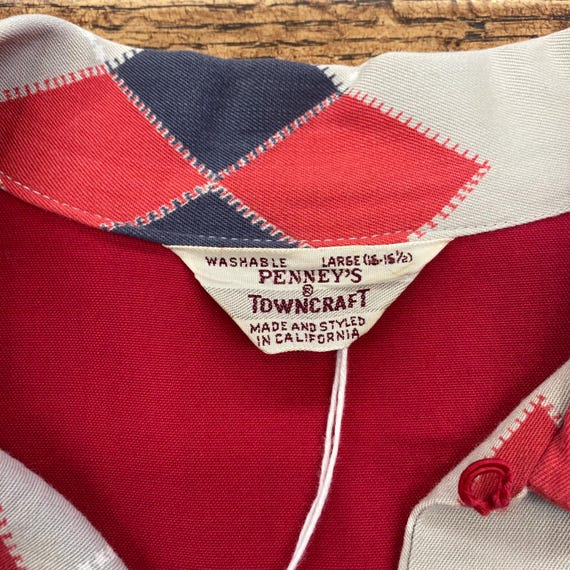 Vintage 1950's “penney's Towncraft” Argyle Diamond Long Vintage 1950's “penney's Towncraft” Argyle Diamond Long