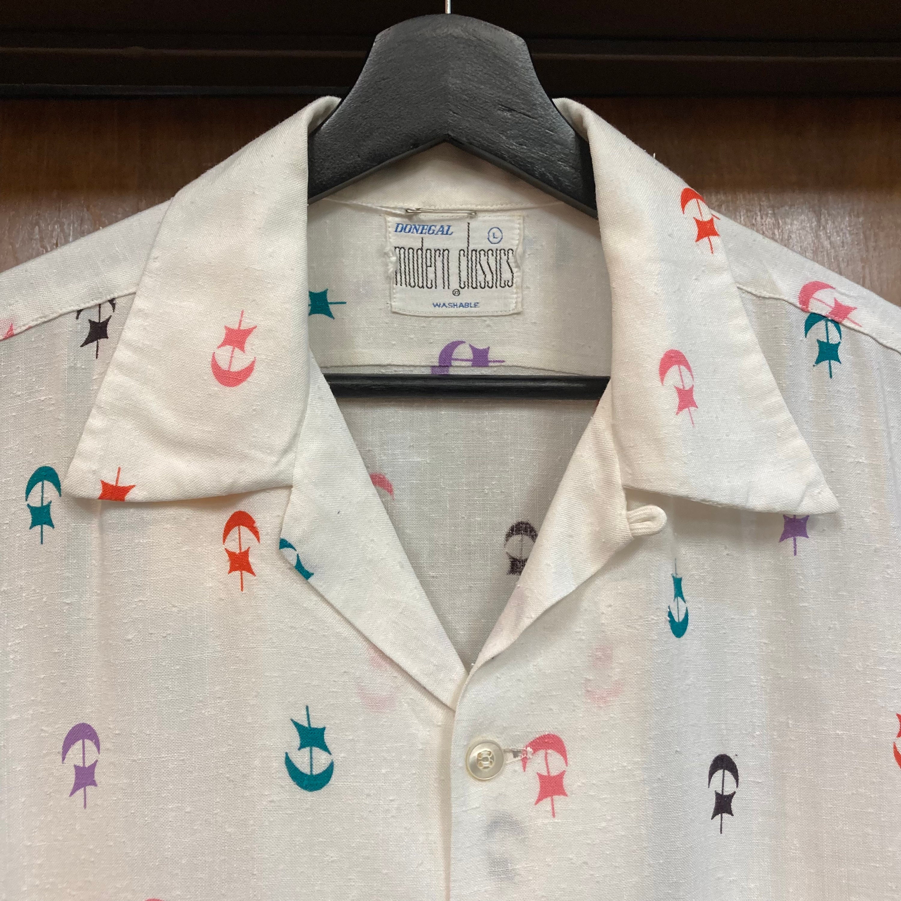 Vintage 1950's Nub Rayon Atomic Pirate Ship Kramer Loop Vintage 1950's Nub Rayon Atomic Pirate Ship Kramer Loop