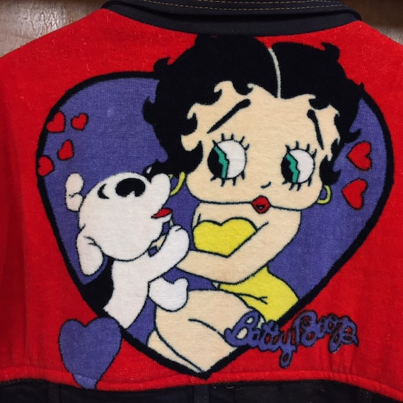Vintage 1980's “too Cute” Label Betty Boop Design Patchwork Vintage 1980's “too Cute” Label Betty Boop Design Patchwork