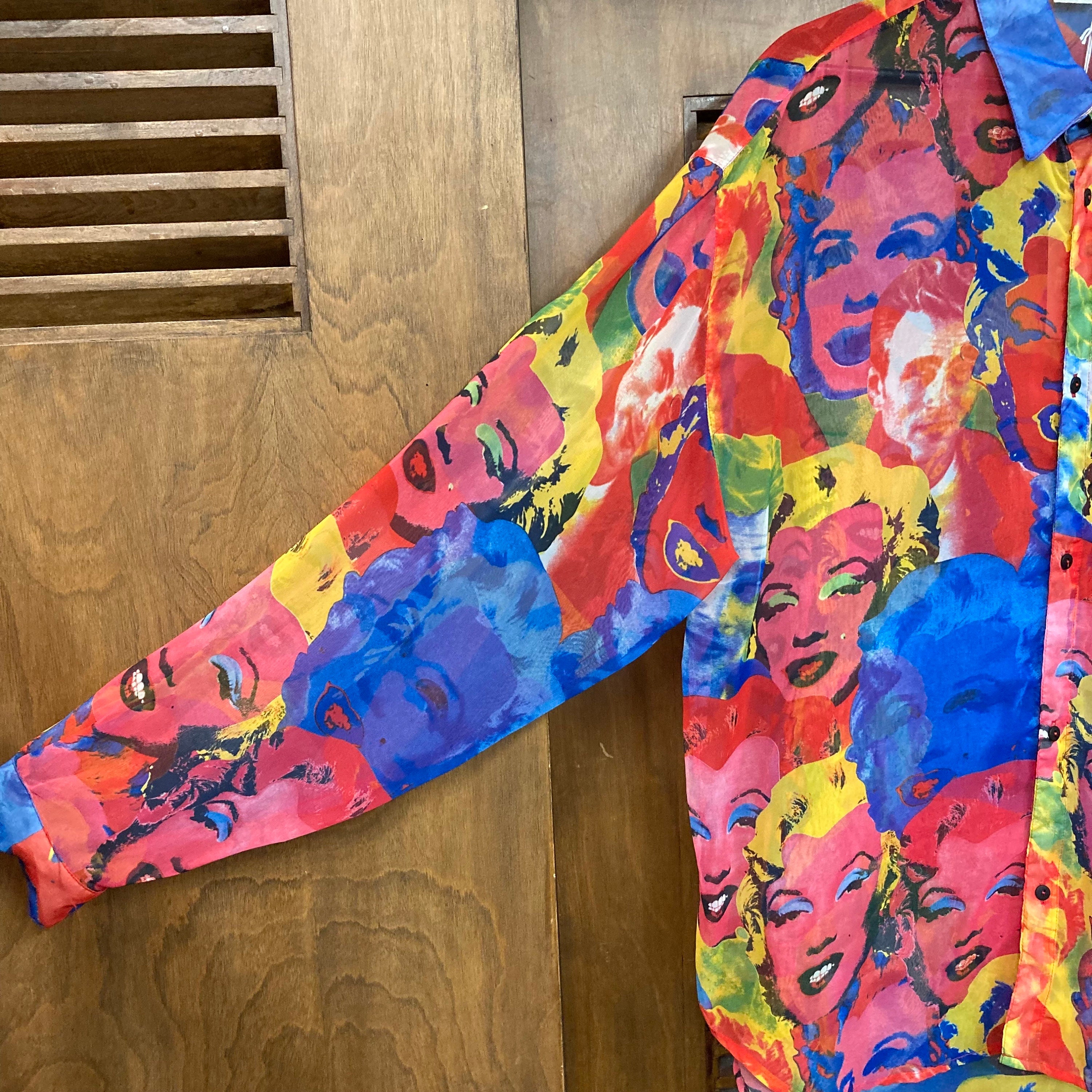 Vintage 1990's Size L Marilyn Monroe X James Dean Pop Art Vintage 1990's Size L Marilyn Monroe X James Dean Pop Art